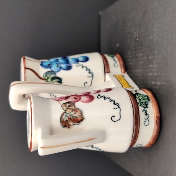 VGT,Japan Ceramic Around The Orchard Salt & Pepper Shaker Cruet Set. - Picture 4 of 11